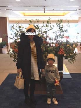 「NEEDLE WORK SOON（ニードルワークスーン）のアイテム」を使った、ichi☺︎araさん（レディース・152cm）の冬コーディネート