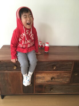「URBAN RESEARCH（アーバンリサーチ）のアイテム（パンツ）」を使った、ichi☺︎araさん（キッズ・100cm）の冬コーディネート