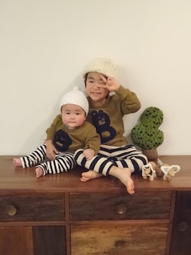 ichi☺︎araさん（キッズ・70cm）の冬コーディネート