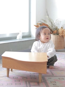 「1歳5ヶ月」｜「アイテム（その他）」を使った、ichi☺︎araさん（キッズ・80cm）の秋コーディネート