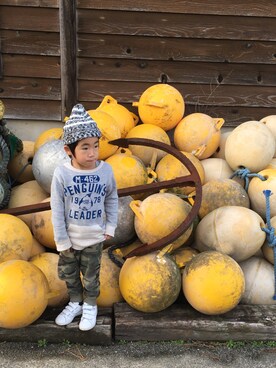 ichi☺︎araさん(キッズ・100cm)の冬コーディネート