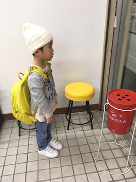 ichi☺︎araさん（キッズ・100cm）の冬コーディネート
