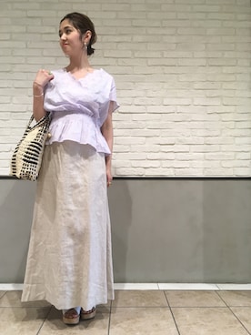 nano・universe 札幌ステラプレイス STAFFさん（レディース・160cm）の春コーディネート