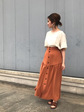 nano・universe 札幌ステラプレイス STAFFさん（レディース・160cm）の夏コーディネート