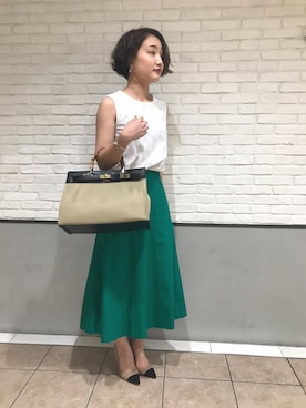 nano・universe 札幌ステラプレイス STAFFさん（レディース・160cm）の夏コーディネート