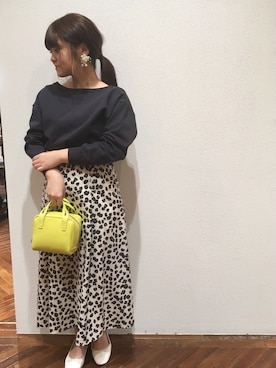 「FABIO RUSCONI（ファビオルスコーニ）のアイテム（パンプス）」を使った、nano・universe 札幌ステラプレイス STAFFさん（レディース・160cm）の冬コーディネート