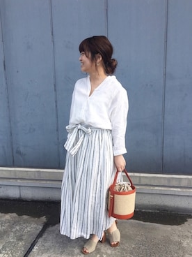 nano・universe 札幌ステラプレイス STAFFさん（レディース・150cm）の春コーディネート