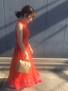 「MUVEIL WORK（ミュベールワーク）のアイテム」を使った、nano・universe 札幌ステラプレイス STAFFさん（レディース・160cm）の春コーディネート