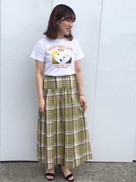 nano・universe 札幌ステラプレイス STAFFさん（レディース・160cm）の夏コーディネート