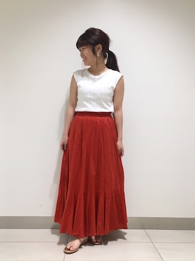 nano・universe 札幌ステラプレイス STAFFさん(レディース・147cm)の夏コーディネート