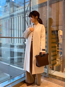 「NANO universe（ナノユニバース）のアイテム（その他アウター）」を使った、nano・universe 札幌ステラプレイス STAFFさん（レディース・147cm）の秋コーディネート