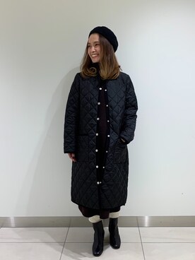 「トラディショナルウェザーウエア」｜nano・universe 札幌ステラプレイス STAFFさん（レディース・160cm）の秋コーディネート