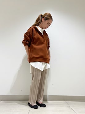 「ナノユニバース(nano･universe)」｜nano・universe 札幌ステラプレイス STAFFさん（レディース・158cm）の秋コーディネート