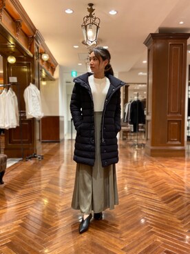 「nano・universe」｜「アイテム（ブーティ）」を使った、nano・universe 札幌ステラプレイス STAFFさん（レディース・155cm）の秋コーディネート
