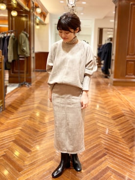 「アイテム（財布/小物）」を使った、nano・universe 札幌ステラプレイス STAFFさん（レディース・147cm）の秋コーディネート