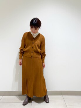 nano・universe 札幌ステラプレイス STAFFさん（レディース・147cm）の秋コーディネート