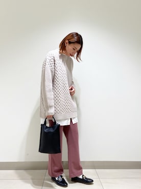 「ナノユニバース(nano･universe)」｜nano・universe 札幌ステラプレイス STAFFさん（レディース・164cm）の冬コーディネート