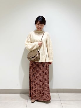 「nano・universe」｜nano・universe 札幌ステラプレイス STAFFさん（レディース・147cm）の冬コーディネート