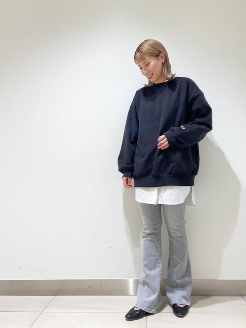 Nano Universe 札幌ステラプレイス Staff Nano Universe 札幌ステラプレイス Championのスウェットを使ったコーディネート Wear