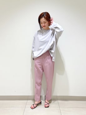 nano・universe 札幌ステラプレイス STAFFさん（レディース・158cm）の春コーディネート