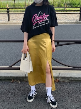 「ADER error（アーダーエラー）のアイテム（レッグウェア）」を使った、フウカさん（レディース・161cm）の春コーディネート