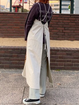 「バッグロゴ」｜フウカさん（レディース・161cm）の春コーディネート