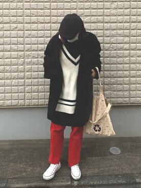 フウカさん（レディース・161cm）の冬コーディネート