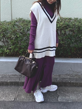 フウカさん（レディース・161cm）の冬コーディネート