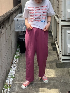「SELECT.（セレクト）のアイテム」を使った、フウカさん（レディース・161cm）の春コーディネート
