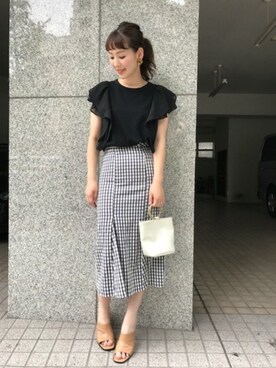 Hamaさん（レディース・164cm）の夏コーディネート
