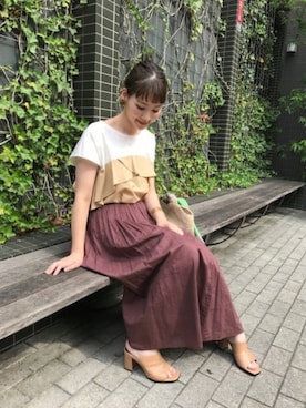 Hamaさん（レディース・164cm）の夏コーディネート