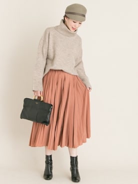 「URBAN RESEARCH ROSSO WOMEN（アーバンリサーチ　ロッソ）のアイテム（帽子）」を使った、Hamaさん（レディース・164cm）の秋コーディネート