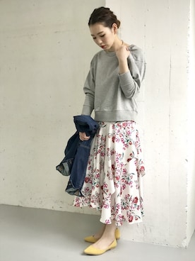 「URBAN RESEARCH ROSSO WOMEN（アーバンリサーチ　ロッソ）のアイテム（デニムジャケット）」を使った、Hamaさん（レディース・164cm）の冬コーディネート