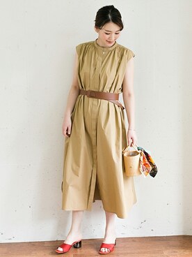 「URBAN RESEARCH ROSSO WOMEN（アーバンリサーチ　ロッソ）のアイテム（サンダル）」を使った、Hamaさん（レディース・164cm）の春コーディネート