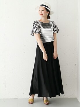 「URBAN RESEARCH ROSSO WOMEN（アーバンリサーチ　ロッソ）のアイテム（帽子）」を使った、Hamaさん（レディース・164cm）の春コーディネート