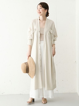 「URBAN RESEARCH ROSSO WOMEN（アーバンリサーチ　ロッソ）のアイテム（サンダル）」を使った、Hamaさん（レディース・164cm）の春コーディネート