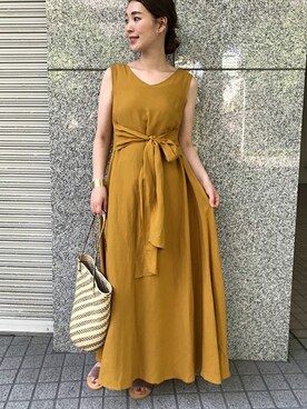 「URBAN RESEARCH ROSSO WOMEN（アーバンリサーチ　ロッソ）のアイテム（サンダル）」を使った、Hamaさん（レディース・164cm）の夏コーディネート