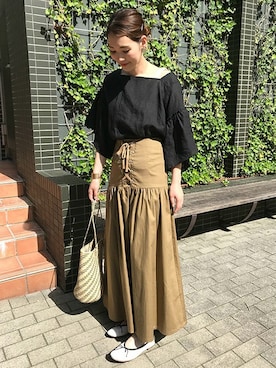 Hamaさん（レディース・164cm）の夏コーディネート