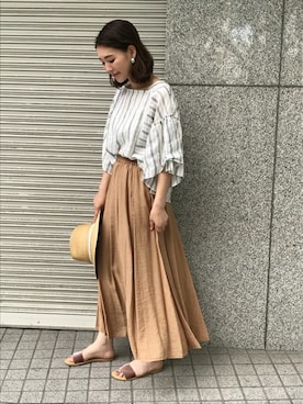 Hamaさん（レディース・164cm）の夏コーディネート