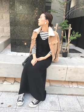 「URBAN RESEARCH ROSSO」｜「アイテム（ブルゾン）」を使った、Hamaさん（レディース・164cm）の秋コーディネート