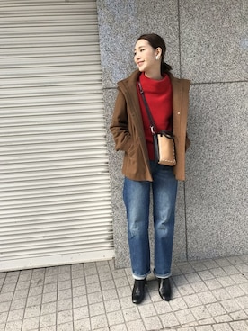 「URBAN RESEARCH ROSSO WOMEN（アーバンリサーチ　ロッソ）のアイテム（ブーツ）」を使った、Hamaさん（レディース・164cm）の冬コーディネート