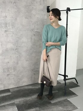 Hamaさん（レディース・164cm）の冬コーディネート