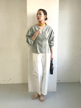 「URBAN RESEARCH ROSSO WOMEN（アーバンリサーチ　ロッソ）のアイテム（サンダル）」を使った、Hamaさん（レディース・164cm）の春コーディネート