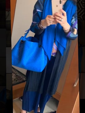「PLEATS PLEASE（プリーツプリーズ）のアイテム（ジャケット/アウター）」を使った、nanaさん（レディース・164cm）の夏コーディネート
