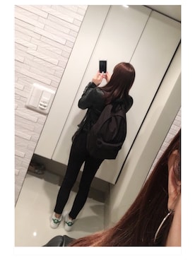 「CHROME HEARTS（クロムハーツ）のアイテム（ピアス（両耳用）、シルバー系）」を使った、ゆみりんさん（レディース・163cm）の春コーディネート