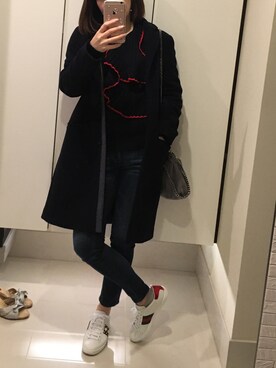「MSGM（エムエスジーエム）のアイテム（ジャケット/アウター）」を使った、ゆみりんさん（レディース・163cm）の冬コーディネート