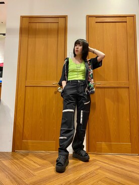 久山　由理香さん（レディース・156cm）の夏コーディネート