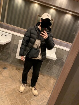 「tk.TAKEO KIKUCHI（ティーケータケオキクチ）のアイテム（ダウンジャケット/コート）」を使った、Ryoheiさん（メンズ・163cm）の冬コーディネート