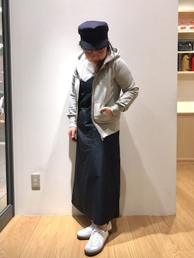 「GERMAN TRAINER（ジャーマントレーナー）のアイテム」を使った、くぼたさん（レディース・153cm）の春コーディネート