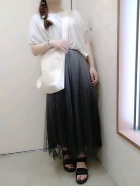 「アイテム（腕時計）」を使った、にゃっつん。さん（レディース・164cm）の夏コーディネート